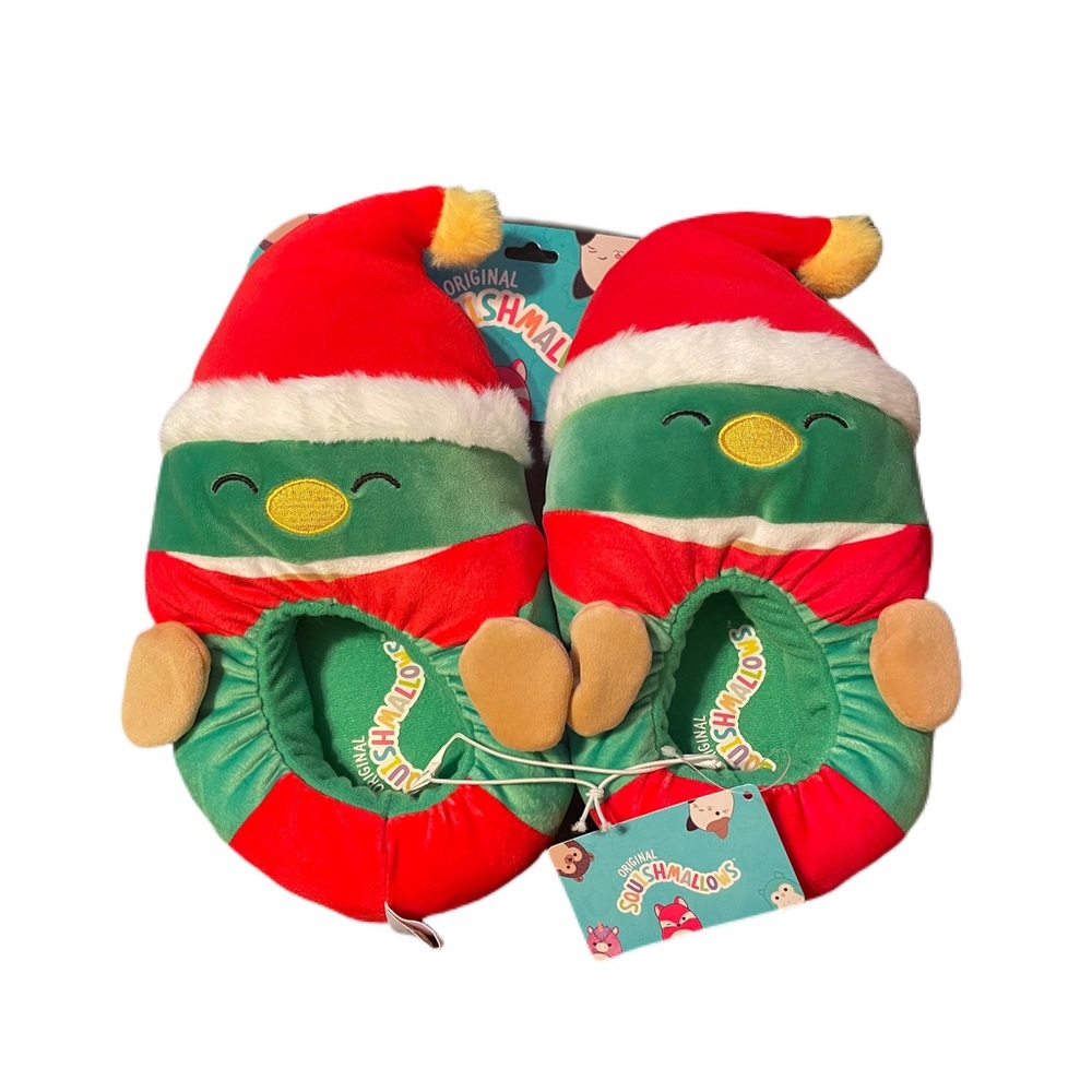Squishmallows Avery the Mallard Duck Christmas Slippers
